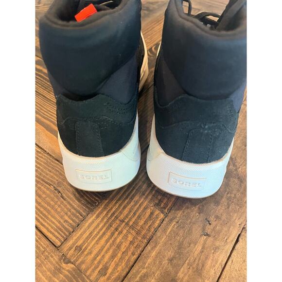 NWOT Sorel Ona Black Lace Up Sneaker Boot Women 8.5 High Top Athletic Hiking - Picture 12 of 13